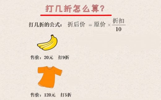 打几折怎么算？手把手教会你~