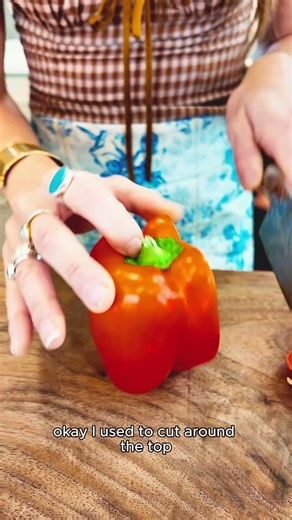How to cut a red pepper