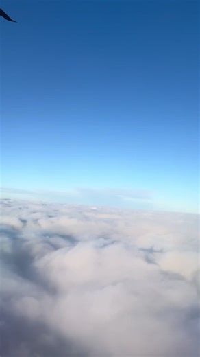 Going through the clouds is such an amazing experience. My favorite part of flying. #airtravel #airplane #flight #clouds