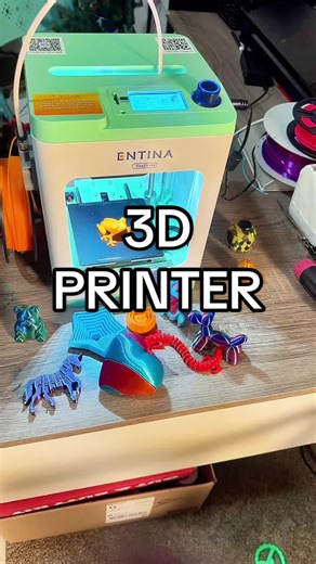 Your kids will have so much fun creating designs! #stem #3dprinting #entina @Entina 3D