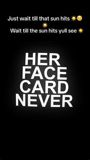 Just wait till the sun hit ☀️