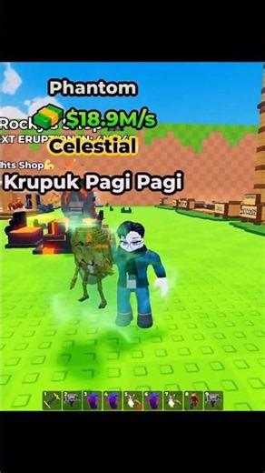 BRAINROT CELESTIAL KRUPUK PAGI PAGI PHANTOM #dhimanton #kickaluckyblock #roblox