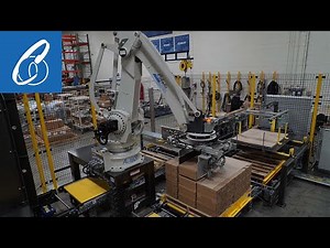 Ai1800 Demonstrating Palletizing Cases of Almond Milk