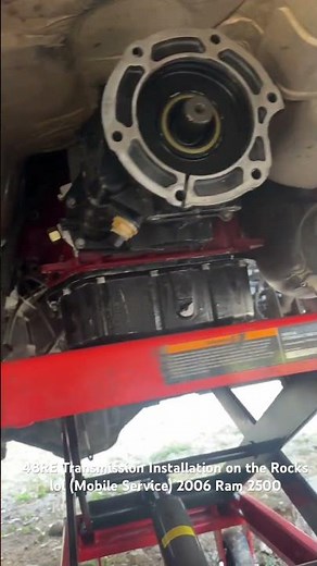 48RE Transmission Installation on the rocks.