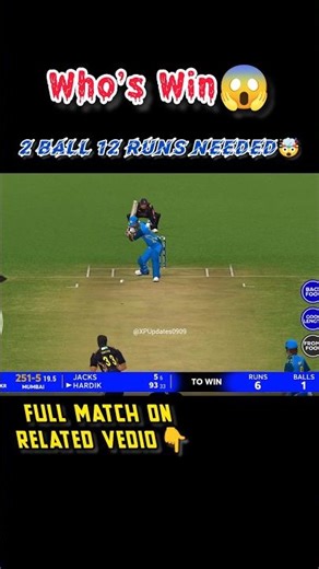 2 ball 12 Runs Needed💥#viral #cricket #ytshorts #shorts #trending