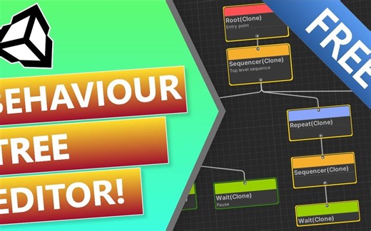 【Unity】一款免费的AI行为树编辑器工具
