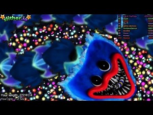 Slither.io A.I Huggy Wuggy Vs Monster Snake - Epic Skin Slitherio Vip Best Gameplay - infinity score