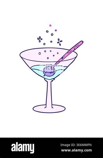 power up animation of cartoon cocktail Stock Video Footage - Alamy