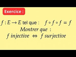 An example of an injective application if and only if it is surjective