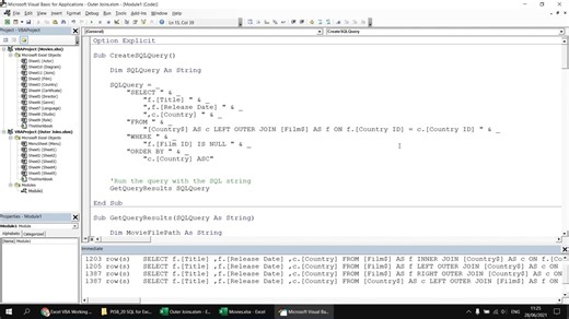 Excel VBA Introduction Part 58.20 - SQL for Excel Files - Outer Joins