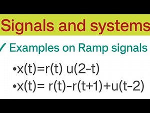| Ramp signals examples |