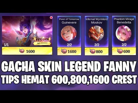 GACHA SKIN LEGEND FANNY GALACTIC STARHAWK + TIPS HEMAT 600,800,1600 CREST - MOBILE LEGENDS