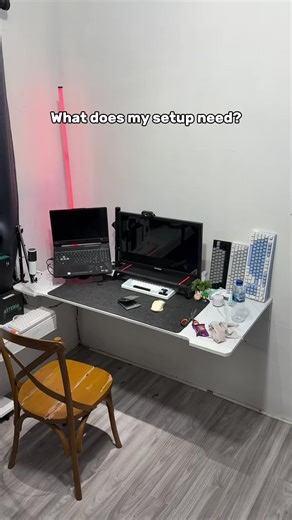 Setup laptop🔥 #setuplaptop #desksetup #setupgaming #setupinspiration | laptop setup