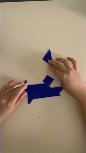 Tangram Bunny Puzzle 🐇 | Cute Brain Teaser #Shorts