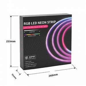 [Hot Item] RGB Neon Silicone Soft Tape Light Flexible 5V RGB Rope Strip Flex LED Neon Light Set