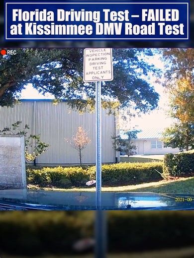Florida Driving Test – FAILED at Kissimmee DMV Road Test #dmv #dmvtest #dmvpracticetest #drivingtest #learnontiktok #dmvpermittest #driverspermit #drivingpermit #drivinglessons #driverslicense #test #driving #fyp #usa