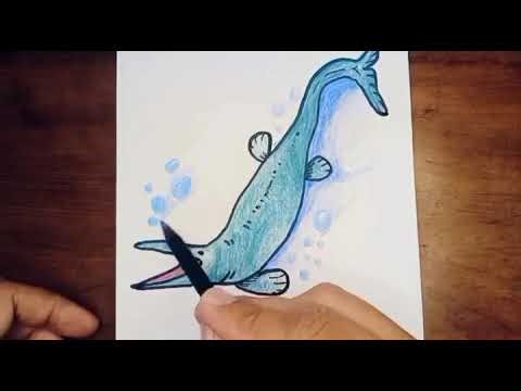 How to Draw Tylosaurus Animation Step-by-Step