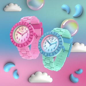 Freu dich auf fröhliche sommertage mit der summer splash kollektion an wasserfesten kinderuhren. | Flik Flak