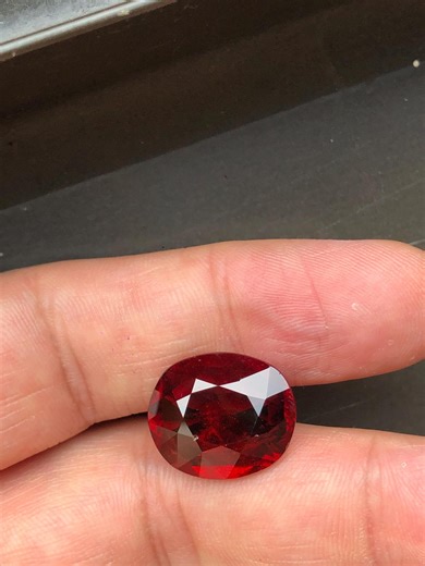 19 Ct Natural Red Spessartine Garnet Red Color Oval Shape - Etsy
