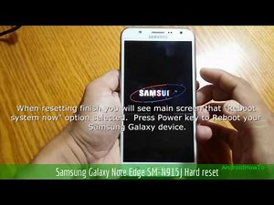 Samsung Galaxy Note Edge SM-N915J Hard reset