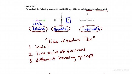 Applying Like Dissolves Like | Chemistry | Study.com