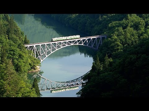 JR東日本只見線「第一只見川橋梁」4K撮影