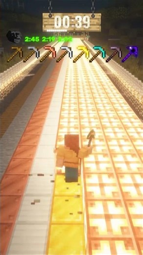 Pickaxes vs 120 copper bulbs in Minecraft ⛏️💡