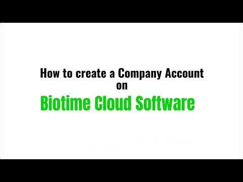 How to Create a Company Account on Biotime Cloud