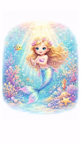 4 Mermaid Mermaid Wall Art Set – Girls Nursery Decor – Mermaid Kids Room Prints – Under the Sea Wall Art - Etsy