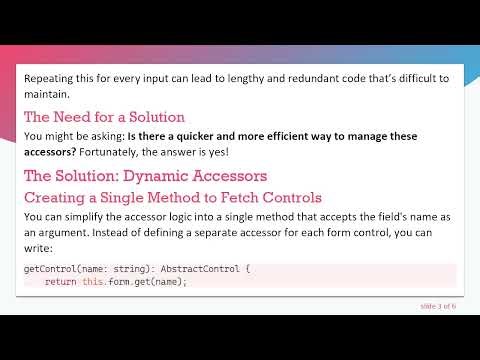 Streamline Your Angular Reactive Forms with Fewer Accessors