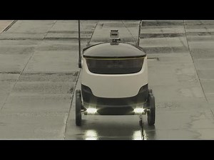 Starship Technologies trial robot delivery system in Greenwich, London