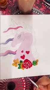 Unicorn #art #unicorn #paintingforbeginners #loveforart #quickart #easypainting #shorts #hobby