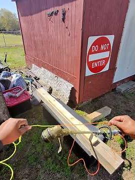 How to Reload EGO Line IQ String Trimmer – Feed line through and press POWERLOAD to rewind