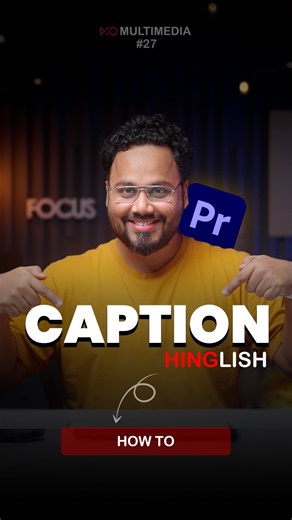 XO MULTIMEDIA | 🎬 Hinglish Captions in Premiere Pro 🚀 In this video, we’re sharing an easy and FREE way to create Hinglish captions for your videos using... | Instagram