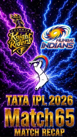 IPL 2026 Match 65 KKR vs MI Match Recap | #ipl #khelbindaas #kkrvmi #kkr #mi