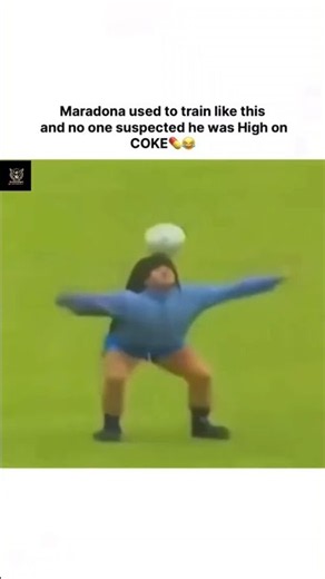 Maradona used to train like this and no one noticed he was high on 🥶🥶