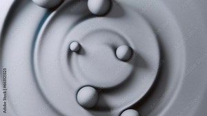 Meditation balls move in a circle