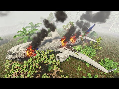 Realistic Airplane Crashes and Shootdowns | Ultimate Air Disaster Simulation | Teardown