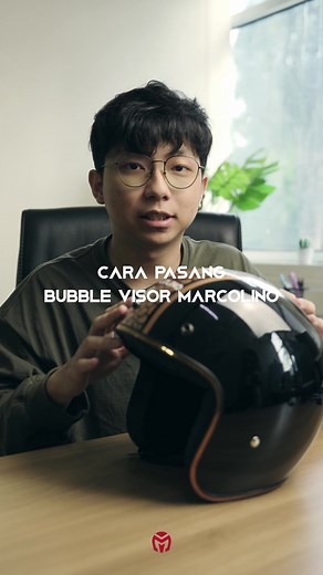 Tutorial Cara Pasang Visor Helm Retro | Marcolino Bubble Visor
