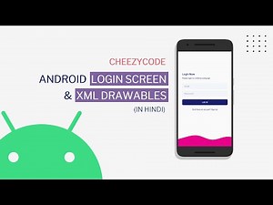 Android Login Screen Design | Quiz App Tutorial | XML Drawables - CheezyCode #2