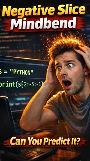 Python Negative Slice Trap 😈Explained in Tamil #66 #shorts #shortsfeed