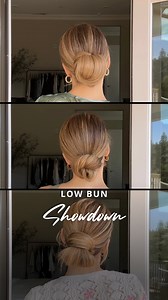 19M views · 59K reactions | Three easy low buns ‍♀️ 1, 2, or 3?! #hair #hairtutorial #updo #hairstyles | Nichole Ciotti | Facebook
