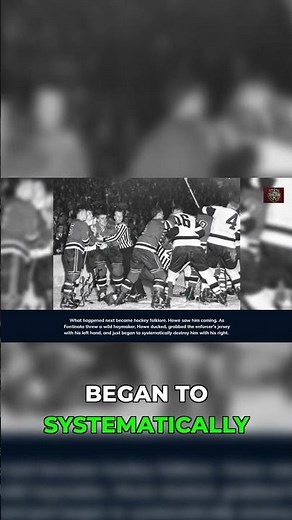 Gordie Howe's Brutal Fight: An Axe Splitting Dry Wood!
