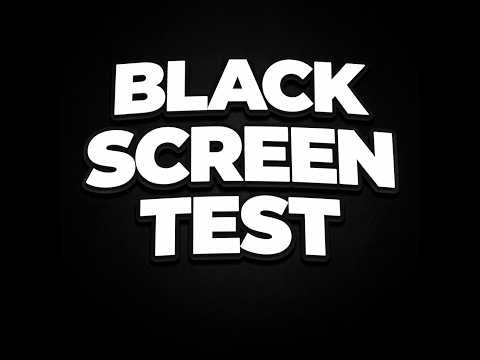 Black Screen Test 4K | Check Backlight Bleeding & IPS Glow