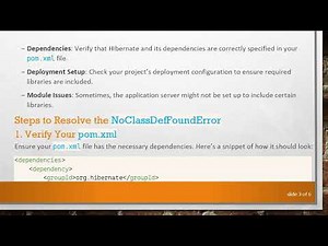How to Fix NoClassDefFoundError: Troubleshooting Hibernate Errors in Java Applications