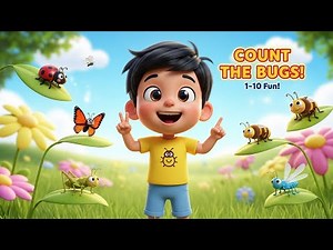 Count the Bugs 🐞 | Learn Numbers 1 to 10 | Fun Counting Song for Kids