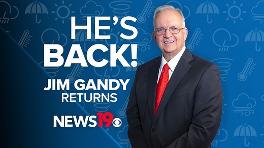 Jim Gandy rejoins News19 weather team in special fill-in role