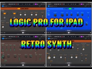 Logic Pro for iPad - Retro Synth - 4 in 1 Synth Demo & Let's Check Out Summing Tracks