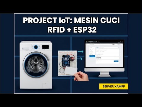 IoT Project: RFID & ESP32 Based Washing Machine Access (XAMPP Server)