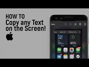 How to Copy any Text on the Screen on IPhoneTrick [easy]